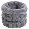 Soft Knitted Warm Scarves Plush Neck Gaiter Versatile Sport Scarf  for Women Men