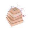 6/8/10CM Led Solid Wood Lamp Square Night Light Usb Lamps Holder Diy Lights Holder Desktop Ornaments Decorative Lamp KTJ