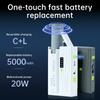 1pcs 21700 Battery Case 20W Fast Charging Mobile Power Case Dual Mode Support Small Current Comes with Ejector Plug
