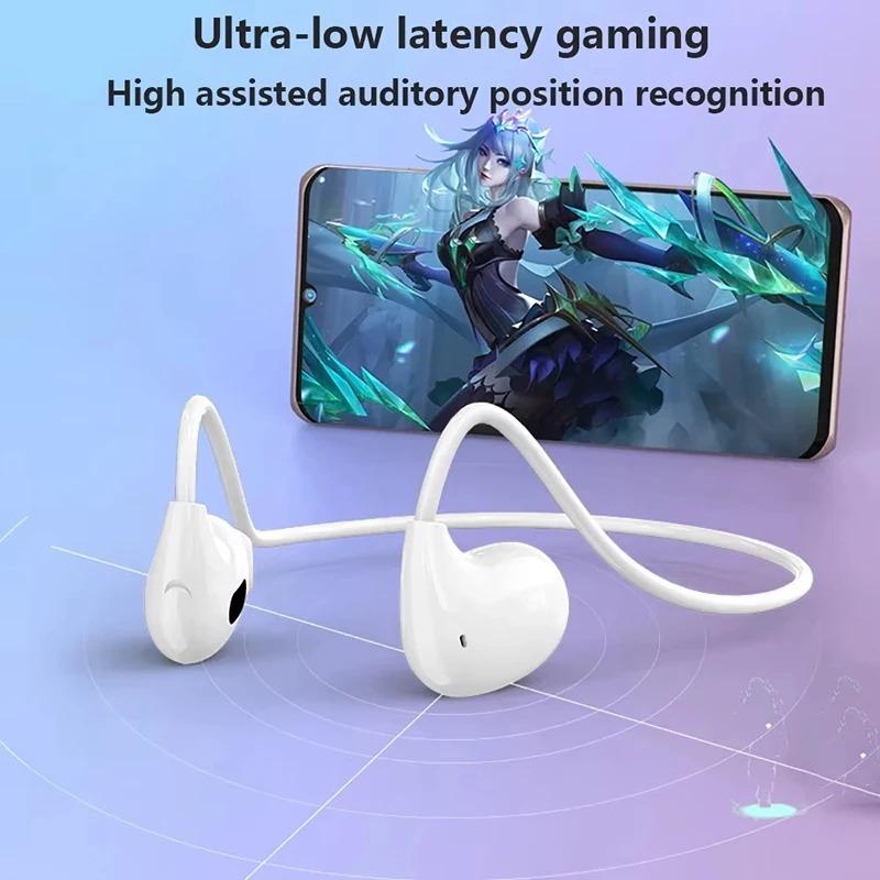 Беспроводные наушники Bluetooth 5.3 с воздушной проводимостью, водонепроницаемая гарнитура, стерео, накладные спортивные наушники-вкладыши с микрофоном