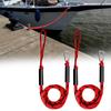 2 Pieces Boat Bungee Dock Line Marine Sturdy Portable with Loop Accessories Mooring Rope Clip