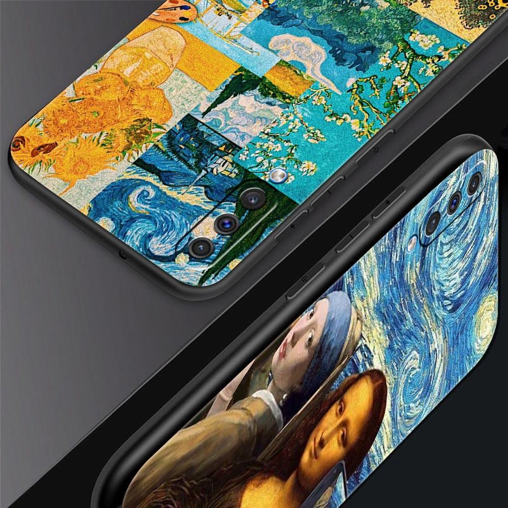 Чехол для телефона Samsung Galaxy A52 A14 A50 A70 A10S A30 A40 A20S A20E A02S A12 A22 A32 5G A04s Мона Лиза Ван Гог масляная обложка