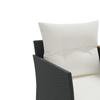 Vidaxl 2-Osobowa Sofa Ogrodowa Z Podnóżkami, Czarna, Polirattan