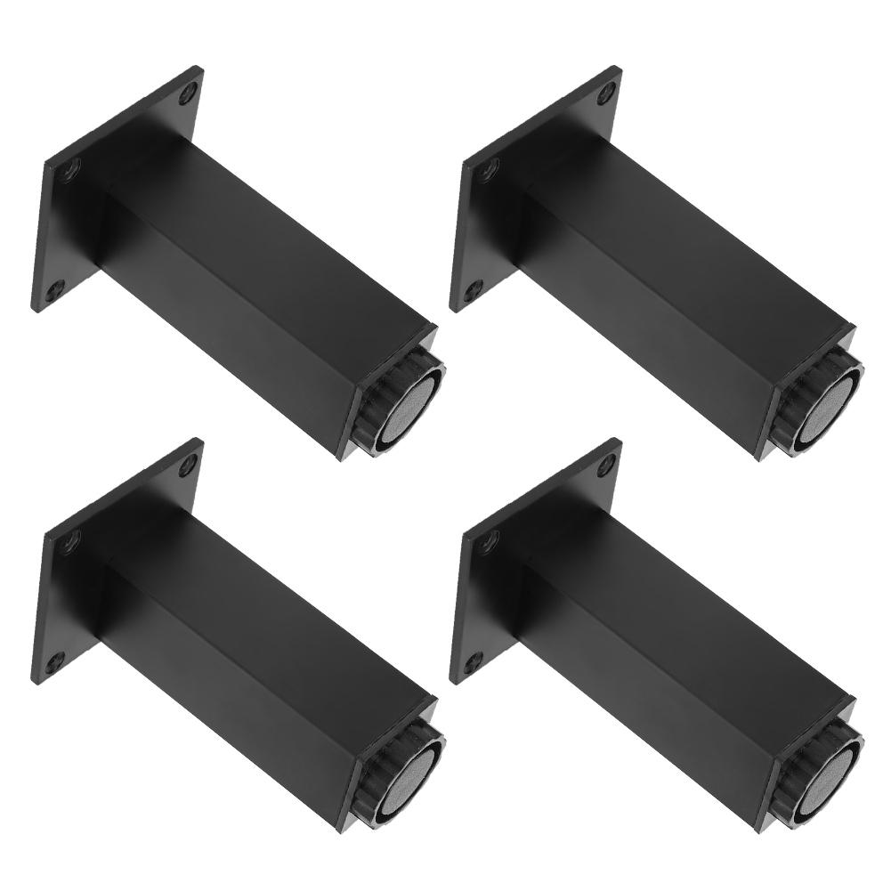 4pcs Aluminum Alloy Adjustable Feet Sofa Bed Foot Legs Support for Cupboard Cabinet Furniture