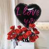 10 шт. воздушных шаров в форме сердца, 18 дюймов, алюминиевая фольга, воздушные шары в форме сердца, декор на День святого Валентина, воздушные шары для украшения свадьбы, помолвки, вечеринки