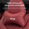 AJL6  Jeep Car Seat Head Support Cushion Lumbar Pillow Interior Accessories For Jeep Renegade Compass Grand Cherokee Wrangler Patriot