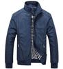 Simple Jacket Coat Long Sleeve Blouson Full Zip Fashion Large Size [DauStage] Men's (Navy 6XL)