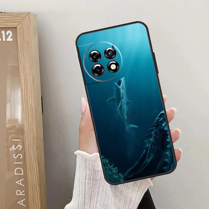 Shark Ocean Fish Case For OnePlus 10T 10R 12R 9R 8T 12 11 9 10 Pro Nord CE 2 3 Lite CE4 2T N10 N20 N30 Cover