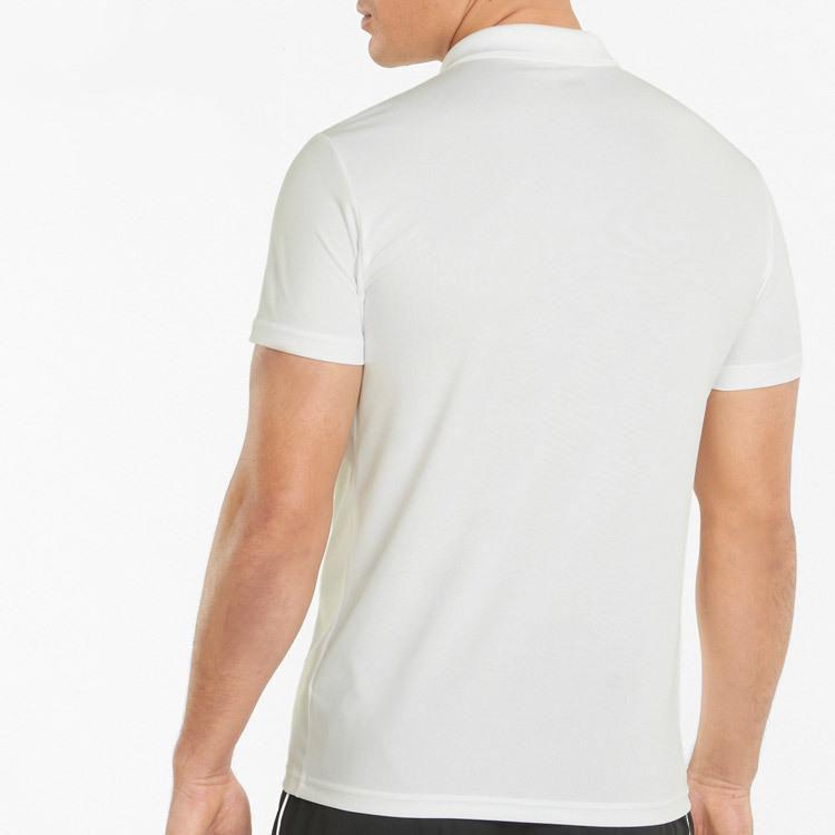 PUMA Polo Shirts Men's White Polo Collar Moderate Straight Fit 521933-02