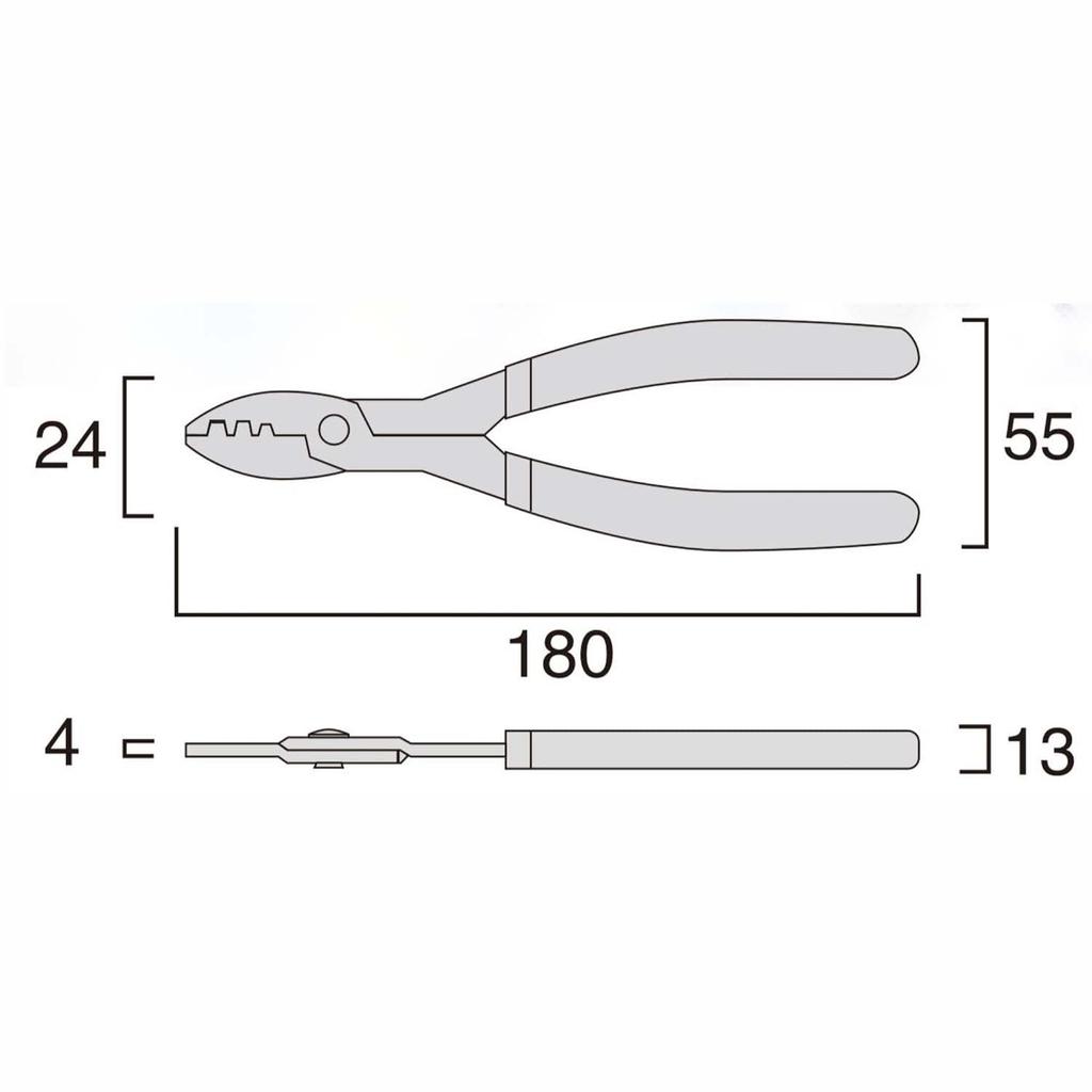 Fujiya FA203 Mini Electrician's Pliers (for Faston Terminals)