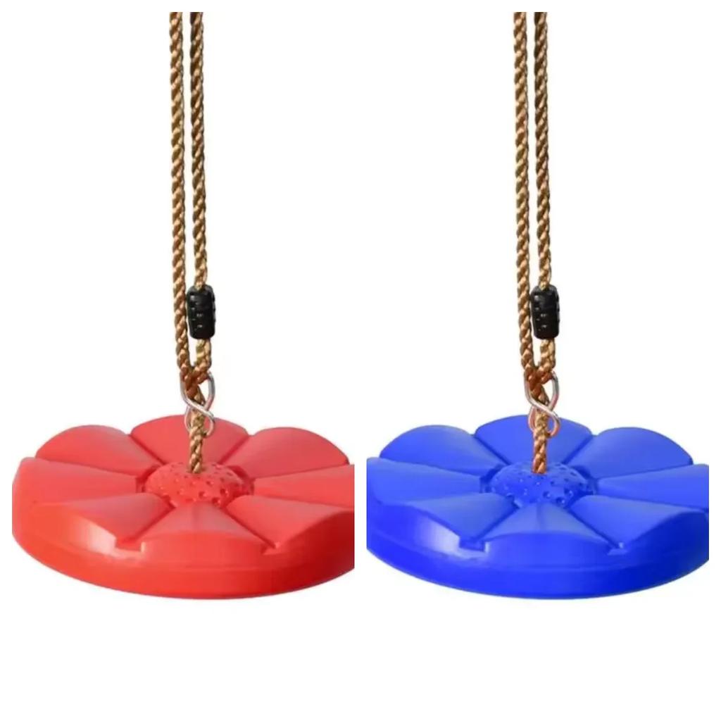 Outdoor Kids Disc Swing | Heavy Duty with Platforms Round Seat Easy DIY Playset Addition Sturdy Design Fun Children’s Gifts