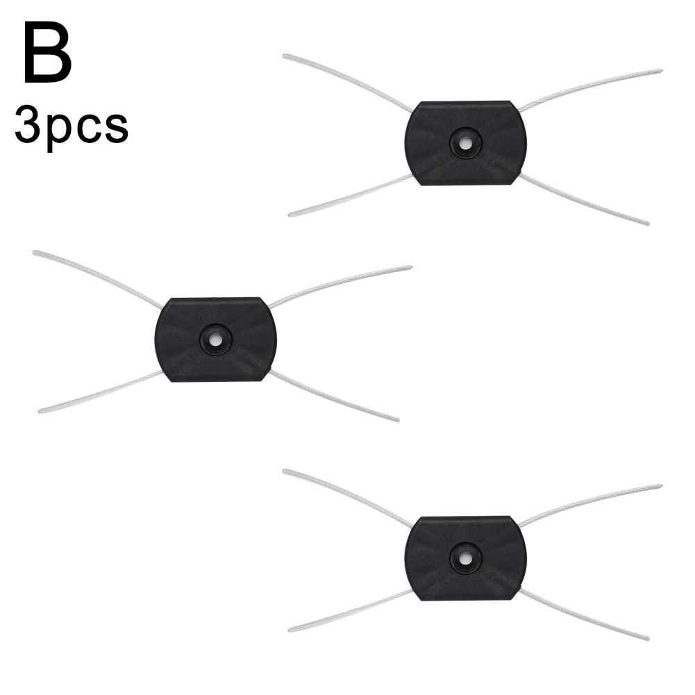 Головка триммера с леской из стальной проволоки, запасные части, садовый аксессуар для стрижки травы, кустов, обрезки веток деревьев