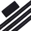 20yards Lace Ribbons Folding Lace Trim for Clothes Sewing Black 3/4 Inch(20mm)