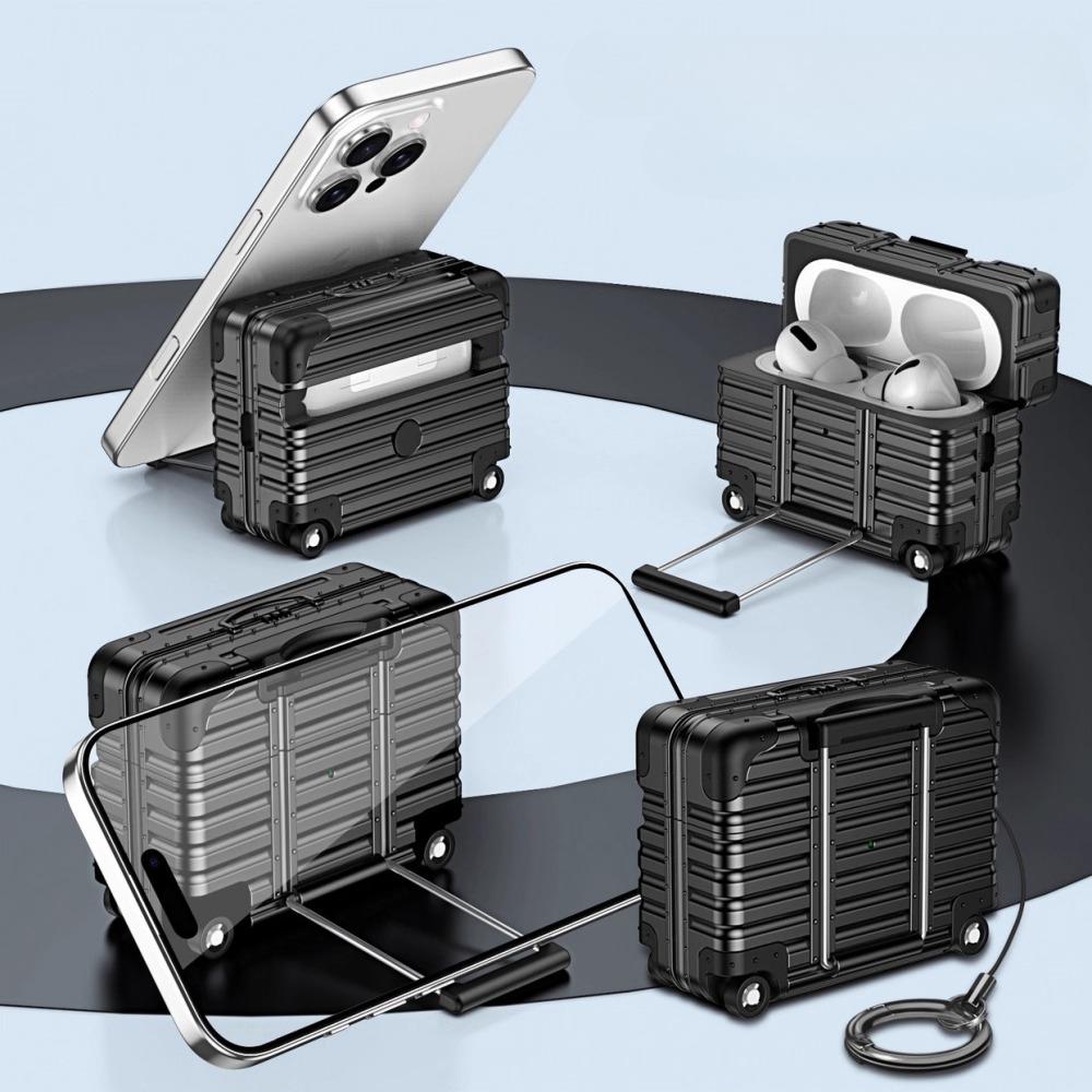 Модный Индивидуальный Чехол-чемоданчик для Airpods 4 3 2 Pro Модный Защитный Кейс-багаж для Airpods1/2/pro2 Ударопрочный Чехол для Наушников