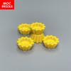 Нетоксичные 10 шт./лот Кубики Moc Посуда Чашка Поднос Пирожные Аксессуары для еды Фигурка Конструктор Сборка Детские Игрушки