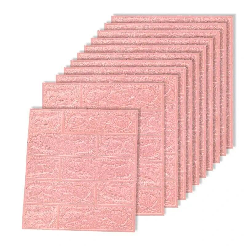 3D Трехмерные настенные наклейки Самоклеящиеся обои Декоративные наклейки против столкновений 10 шт.