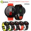 Ремешок 22 мм Спортивные силиконовые ремешки для Xiaomi Huami Amazfit Bip BIT PACE Lite Youth Смарт-часы Сменный ремешок Смарт-часы