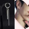 1 PC Rock Hip Hop Grunge Punk Earring Unisex Stud Earring Mens Single Spike Stainless Steel Cross Dangle Earring Guys Jewelry