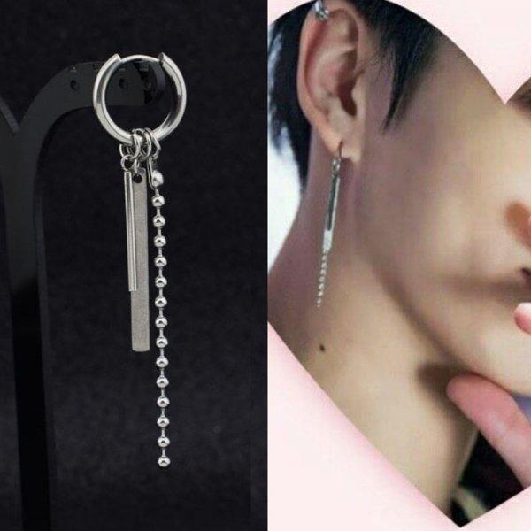 1 PC Rock Hip Hop Grunge Punk Earring Unisex Stud Earring Mens Single Spike Stainless Steel Cross Dangle Earring Guys Jewelry