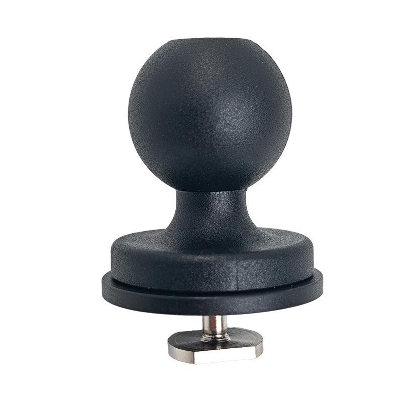 1-Inch Ball Head Rail Mount Bracket for Car or Boat Modification - Quick Release T-Type Slider.