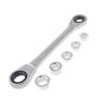 7 In 1 Double Head Reversible Ratchet Combination Spanner Set Maintenance Mechanic Universal Socket Wrench Tool Ratchet Wrench