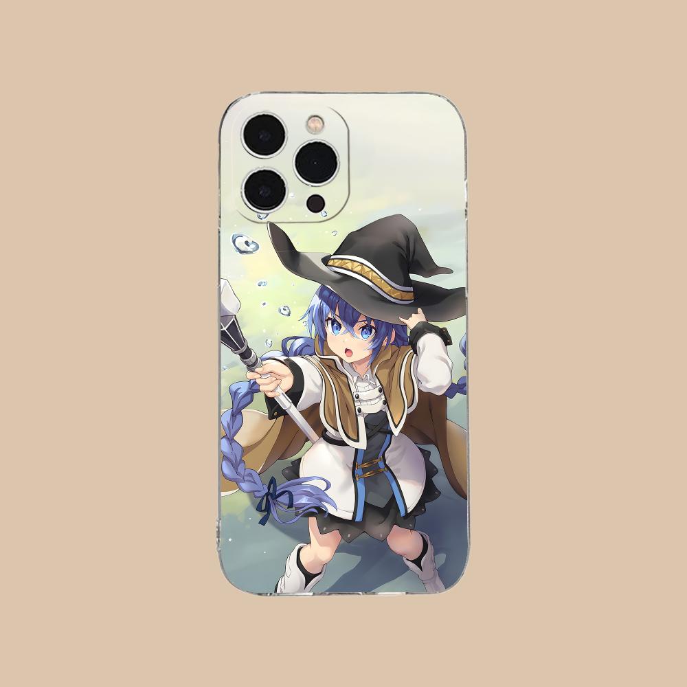 Чехол для мобильного телефона Mushoku Tensei Roxy для iPhone 17 16 15 14 13 12 11 X XR XS Air Pro Max Plus Mini Прозрачный Цветной Чехол Роскошный