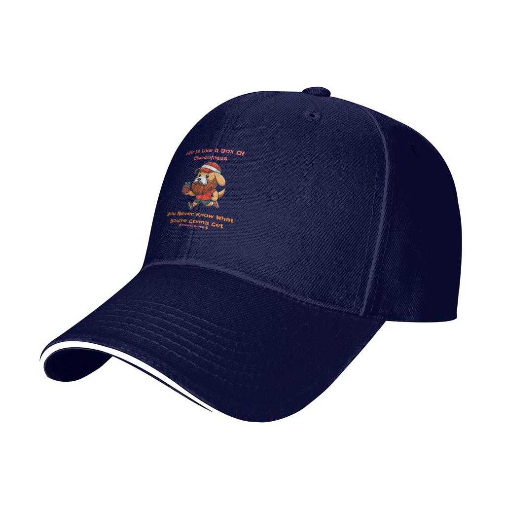 Fashion ForestGump Dog  Curved Brim Baseball Cap Commuting Versatile Luxury Hat