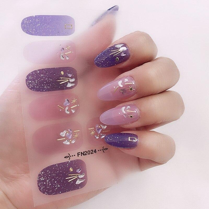 Наклейки для ногтей, бронзирующие, модные, с полным покрытием, наклейки для ногтей, маникюрные летние простые наклейки для ногтей, аксессуары для искусства, сделай сам, инструмент