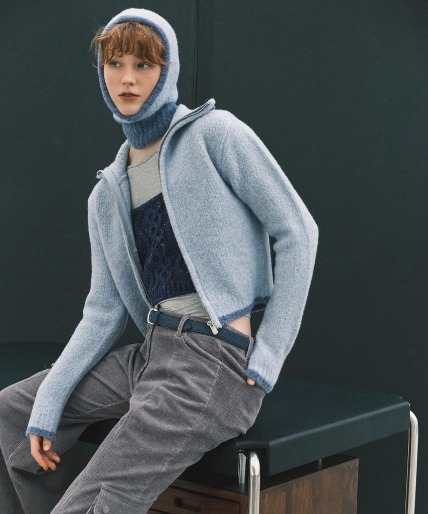 GROVE Grvr Sports_Knit Zip-Up_Blue