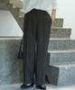 [AMERICAN HOLIC] "Bi-Bi-Bi" Tweed Straight Wide-Leg Pants Center Press Women's M Brown