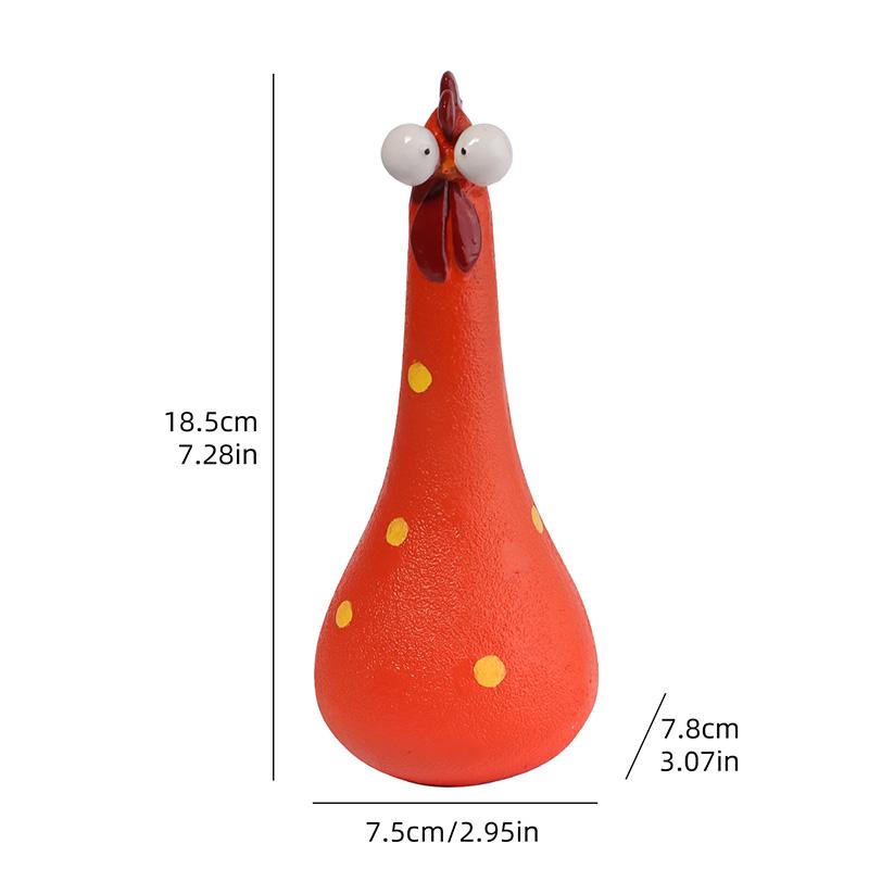 Скульптура петуха с большими глазами, декоративное украшение для домашней жизни, подходит для украшения спален, гостиных, кабинетов