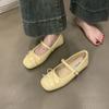 French Bow Mary Jane Shoes Ballet Shoes Flat Shoes Spring Retro Gentle Shallow Mouth Single Shoes Women's Shoes Soft Sole