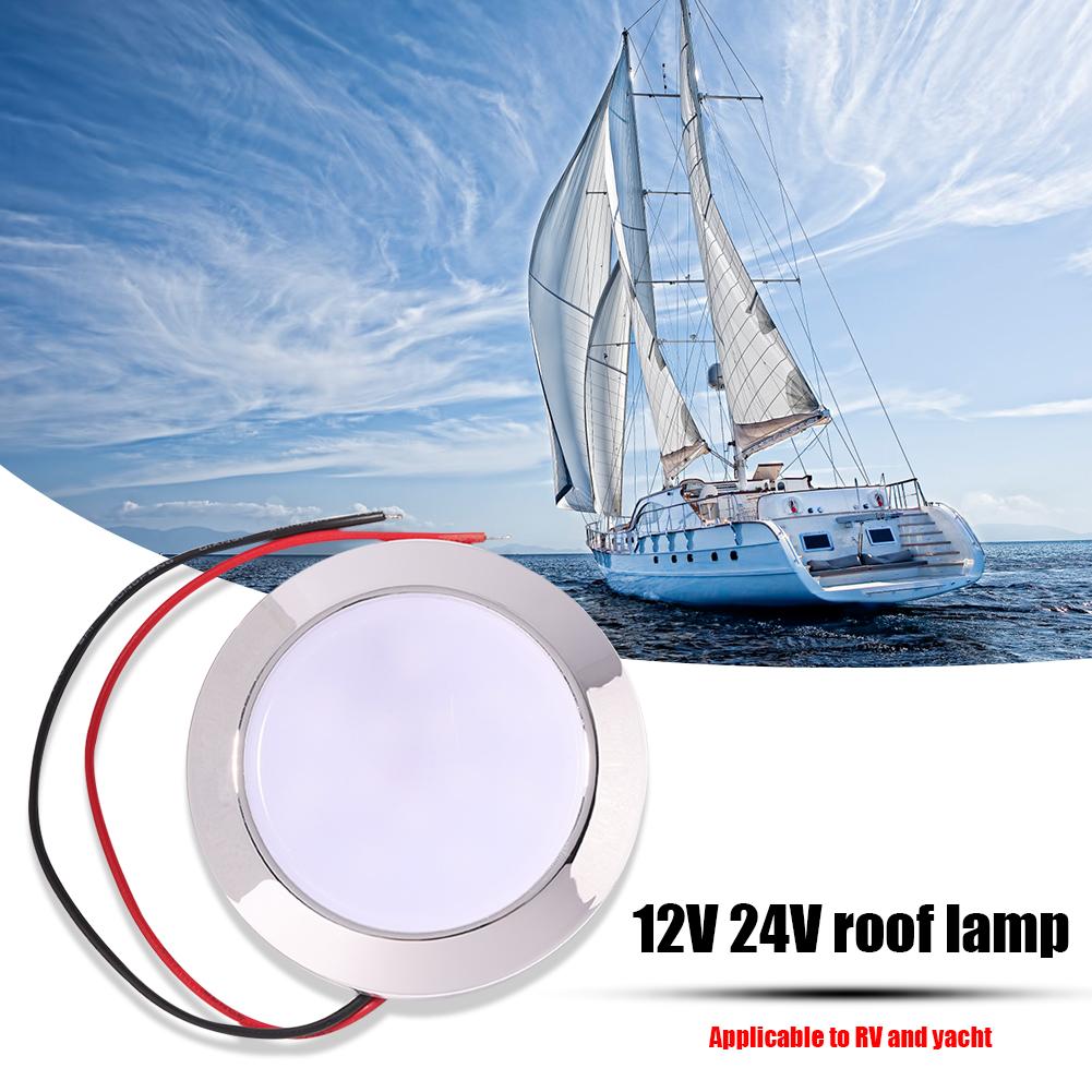 1.8W IP65 Водонепроницаемый 12V 24V Авто 24 SMT светодиодный купольный светильник для чтения для каравана RV морской автомобиль салон крыши потолочные светильники