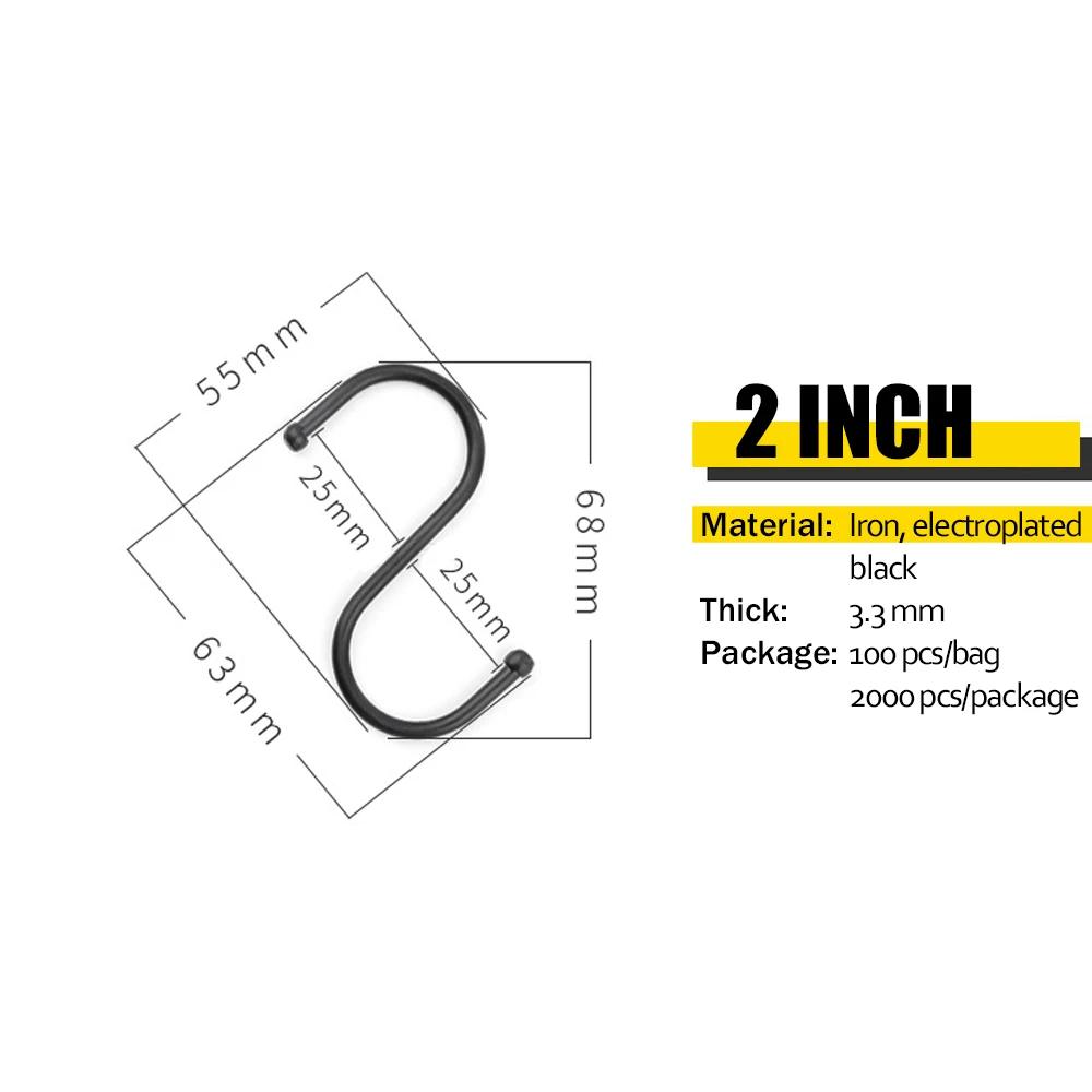 5/10/20 шт S-образный крючок металлический кухонный горшок чашки стойка ванная комната спальня перила вешалка для одежды сумки полотенца растения подвесные S-образные крючки