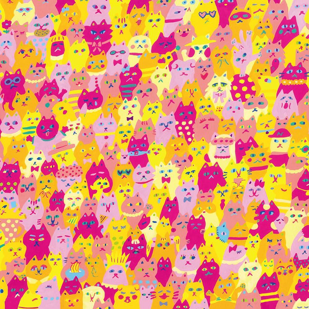 Toyo Origami Цветная бумага Чиёгами 15см 8 40 5187 Бумага с котами, квадратная, узоры, листы,