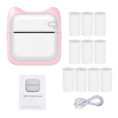 Мини карманный фотопринтер портативная термопечатающая машина 190 точек на дюйм беспроводное соединение BT для