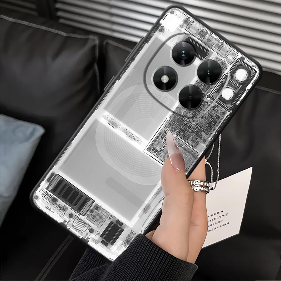 Чехол для Xiaomi Poco C51 M3 M4 Pro F3 F4 F5 X3 X4 X5 C65 M5 C50 Мягкая задняя крышка телефона Классическая печатная плата материнской платы