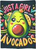 Avocado Fruit Blanket Just a Girl Who Loves Avocado Throw Blankets Gifts Soft Comfy Lightweight for Home Decor Couch Bed Sofa 60