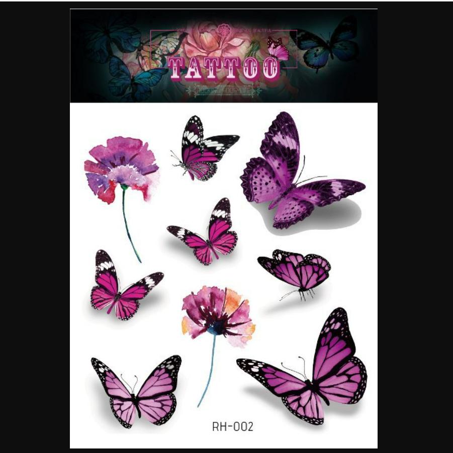 Новая водонепроницаемая 3d татуировка бабочки с макияжем, милые татуировки, модные татуировки, наклейки