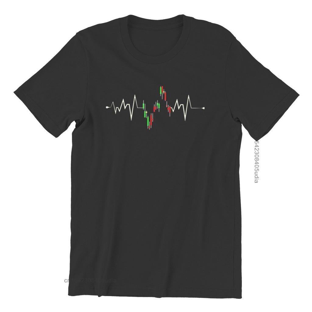 Stock Ekg Investor Trader Heartbeat Stock Market Унисекс Джерси футболка с принтом Rife Мужские футболки на заказ