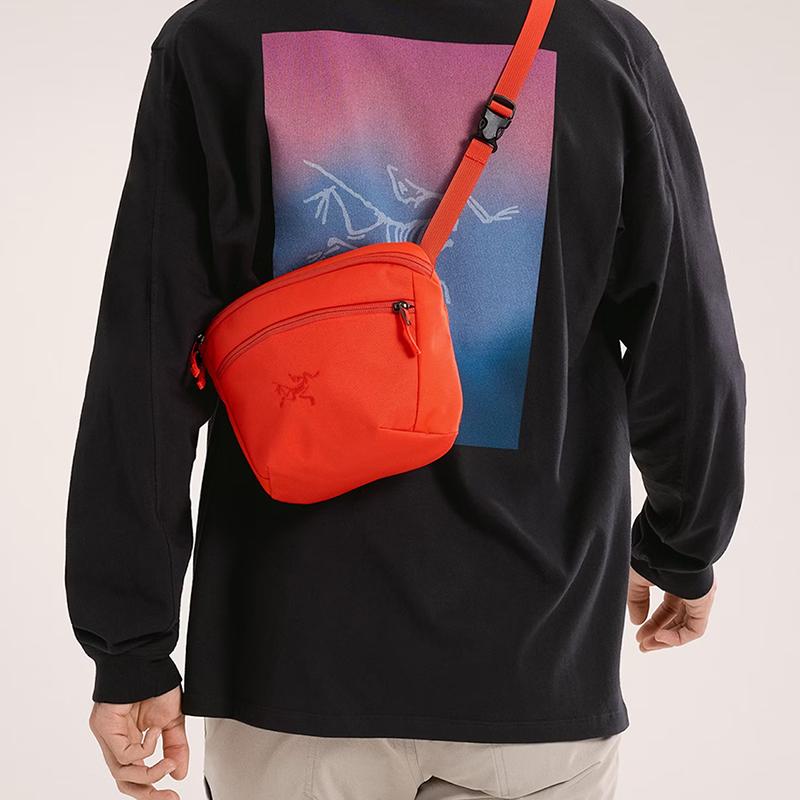 Arcteryx Сумка Mantis 2 с молнией и логотипом из переработанного полиэстера, на плечо, кросс-боди, поясная сумка, для улицы, унисекс, оранжевая X000008973-SOLARIS