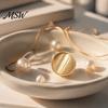 No Sew Magnetic Button 2Pcs Faux Pearl Clothes Button, Fake Cat Eye Stone Brooch Safety Pin for Shirts Scarf Shawl Clothing Cardigan Fixed
