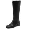 INS Genuine Leather Knee High Boots For Women 2025 New Trends Autumn Winter Long Shoes Female Western Chelsea Boot Large Size