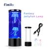 Veilleuse - Lampe à motif de méduses - Couleurs changeantes - Rechargeable USB - Ambiance relaxante
