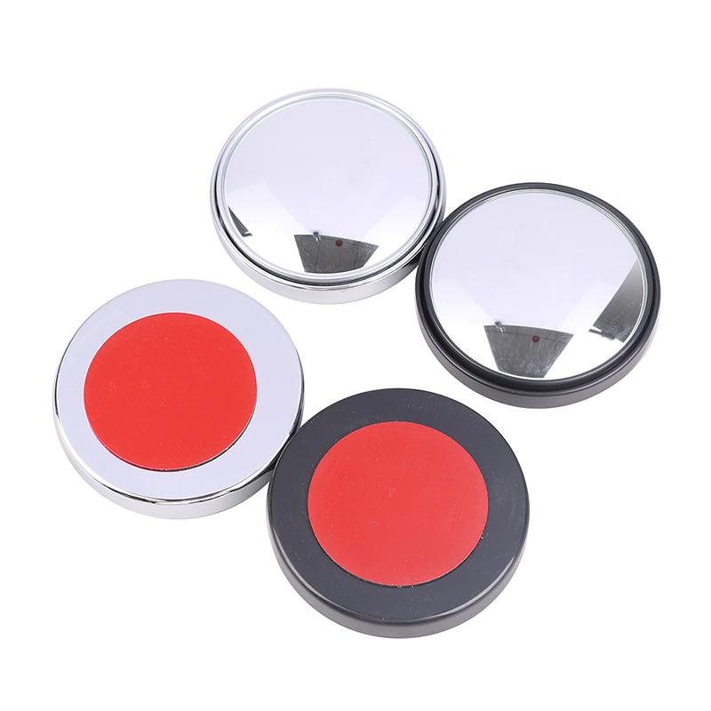 2Pcs 75Mm 3R-036 Stick-On Convex Blind Spot Rearview Mirror With Adjustable Wide Angle