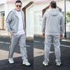 Мужской спортивный костюм Толстовки с капюшоном Куртка Брюки Комплект из 2 предметов для бега Мужская спортивная одежда Осенние мужские комплекты Спортивные штаны Очень большого размера 9xl