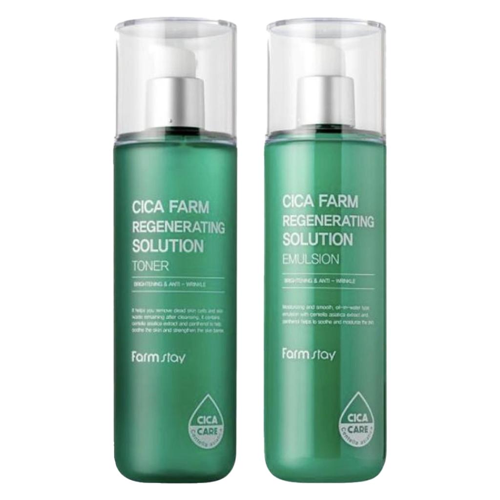 FARM STAY Cica Farm Регенерирующий тонер + эмульсия (2 варианта)