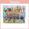 5pcsset New Russian Anime Three Kittens Happy Cats Action Figure Mini Toy Doll