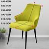 Jacquard Shrp Arm Chair Cover Elastic Dining Chair Cover Seat Cover Simple Curved Chair Slipcover For Office Hotel Living Room