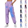 Женские повседневные модные спортивные штаны с мелким принтом повседневные брюки
